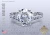 Oval Diamond Engagement Ring by Leon Megé R6226 Oval Diamond Engagement Ring by Leon Megé R6226